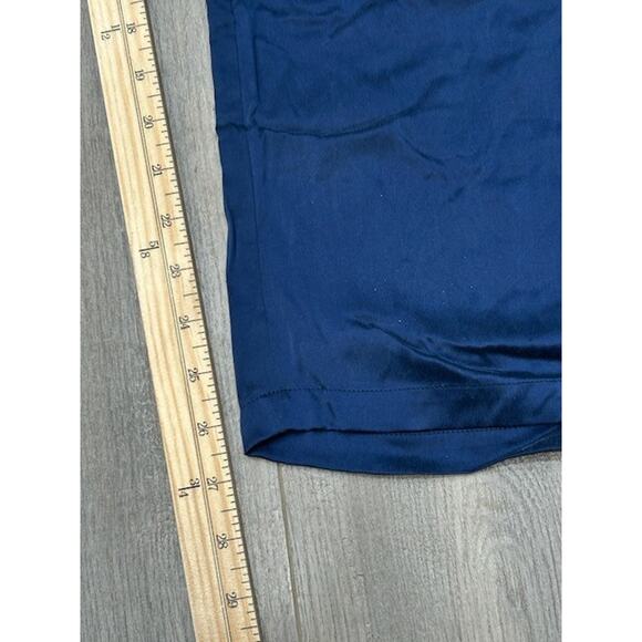 Eberjey Womens Pajama Pants Elastic Waist Loose Fit Pockets Navy Blue Size M - Picture 6 of 6